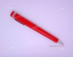 Copy Mont Blanc Heritage Collection 1912 Capless RED & SILVER Rollerball Pen